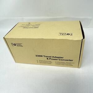 Foval 230W Travel Power Converter & Adapter with USB Ports – New in Box